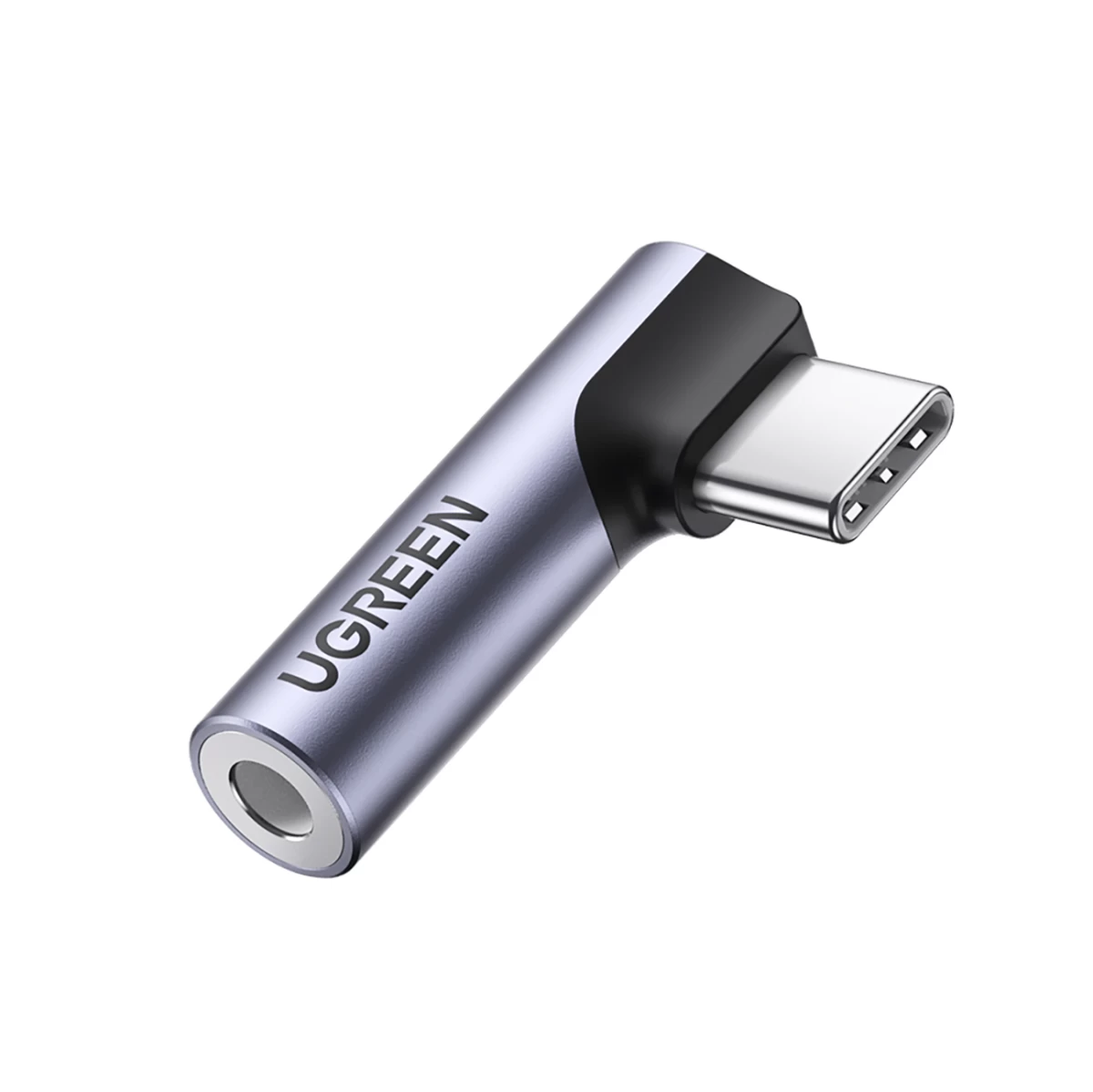 Adapteris Kampinis Garso Usb-c (vyriškos Lyties) - 3,5 Mm Minijack (moteriškos Lyties) - Pilkas Adapteris Kampinis Garso Usb-c (vyriškos Lyties) - 3,5 Mm Minijack (moteriškos Lyties) - Pilkas