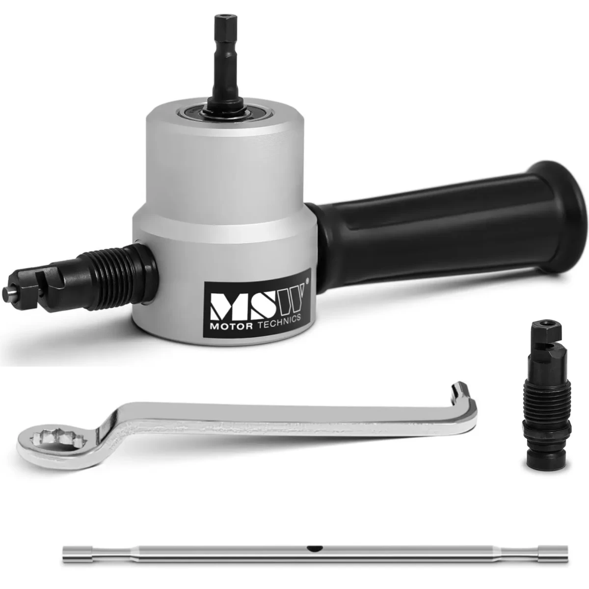 Adapteris Lakštinio Metalo Pjovimo žirklėms, Skirtoms Grąžtams Iki 2 Mm
