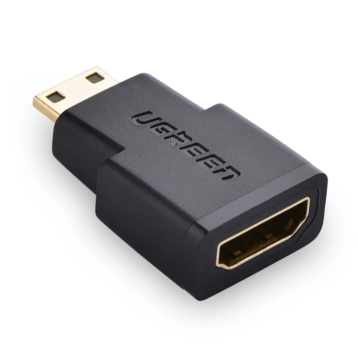 Adapteris Mini Hdmi (vyriškas) - Hdmi (moteriškas) - Juodas Adapteris Mini Hdmi (vyriškas) - Hdmi (moteriškas) - Juodas
