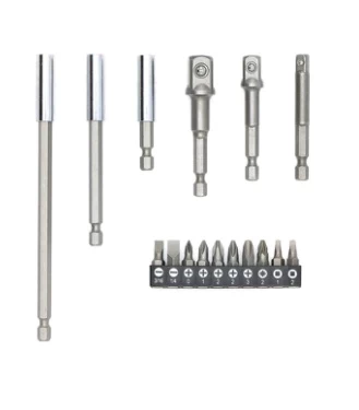 Adapterių ir antgalių komplektas 1/4(6,3 mm) į antgalius ir galvutes 1/4 - 3/8 - 1/2 | 16 vnt. (SB16) Adapterių ir antgalių komplektas 1/4(6,3 mm) į antgalius ir galvutes 1/4 - 3/8 - 1/2 | 16 vnt. (SB16)