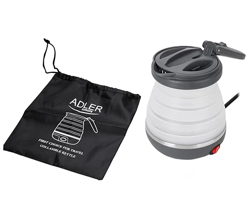 Adler AD 1279 electric kettle 0.6 L Black,White 750 W