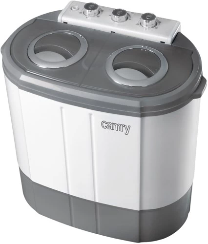 Adler CR 8052 washing machine Freestanding Top-load 3 kg Grey, White
