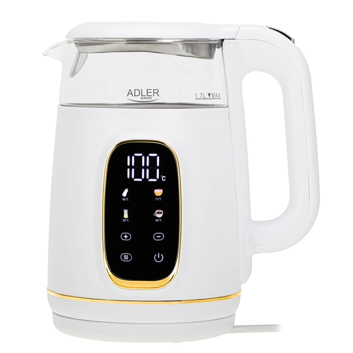 Adler Virdulys Ad1305wg Baltas/auksinis Su Reg.