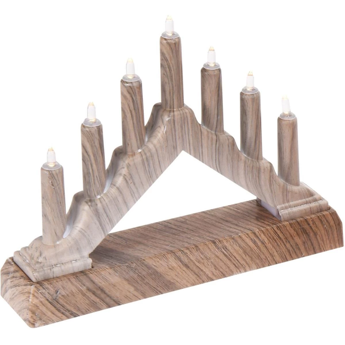 Advent Chandle 15.5x3.2x13.5cm 7 Led Battery Powered Terra