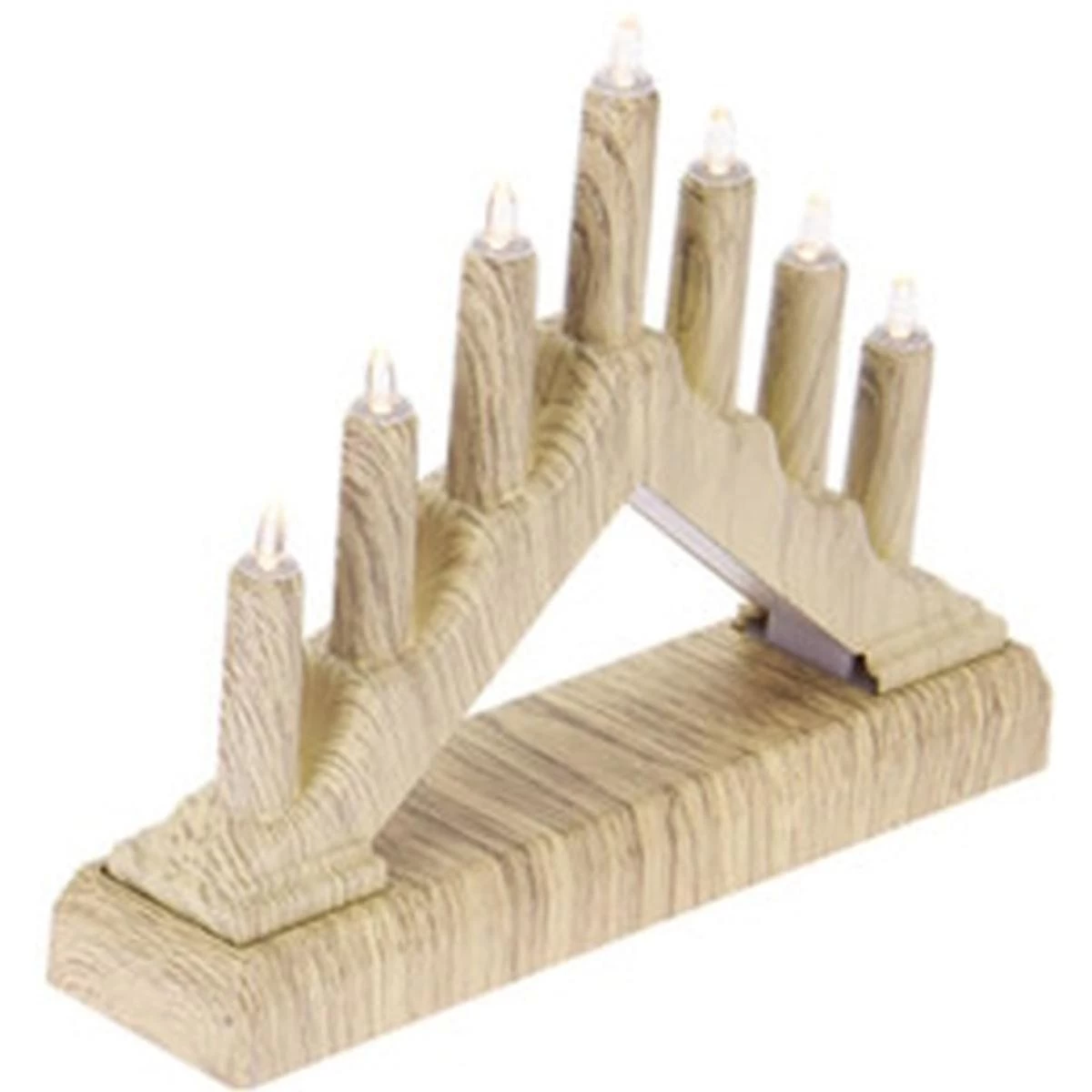 Adventinė Kalėdinė 15.5x3.2x13.5cm 7 Led Baterijomis Gyvenama Pine