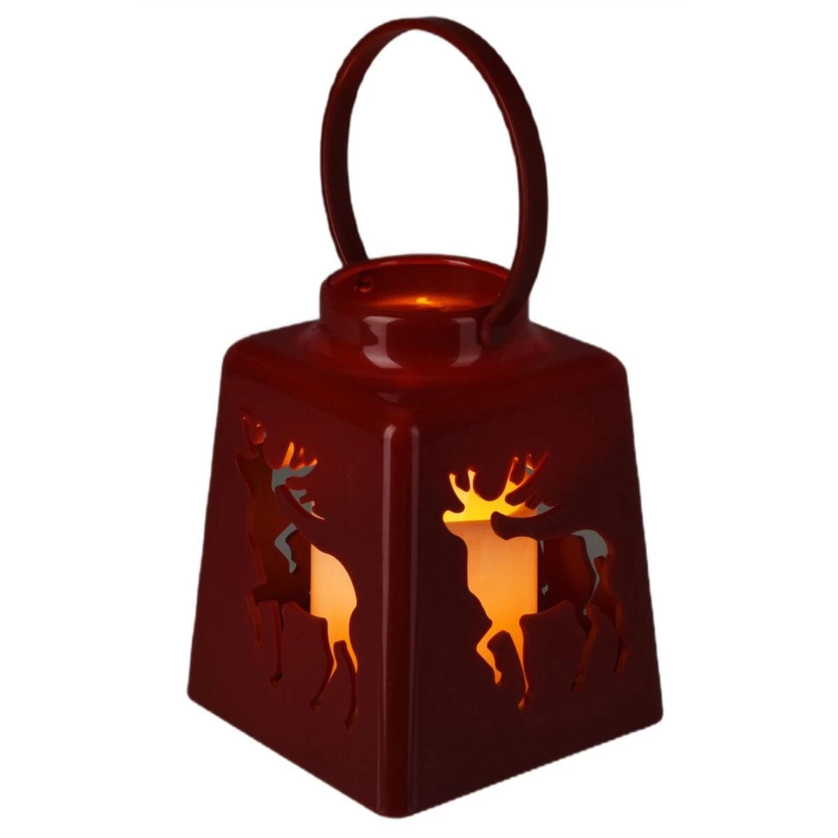 Advento žibintas Roraty Led 13cm Raudonas