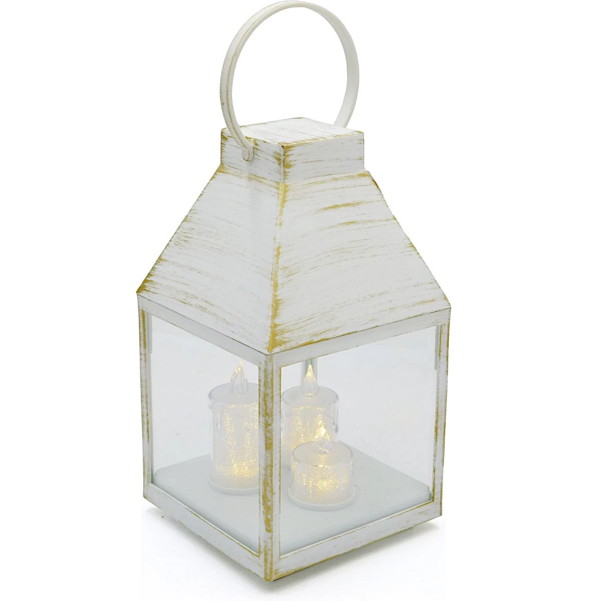 Advento žibintas „roraty“ Led, 25 Cm, 3 žvakės, Balta