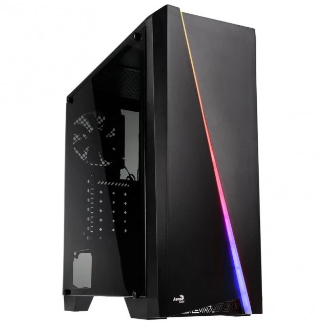 AeroCool Cylon Acrylic  RGB BLACK USB3.0 Mid To
