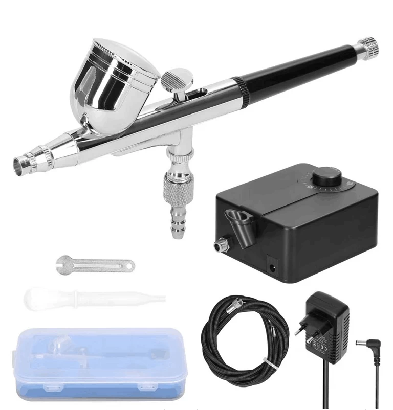 Aerografas su kompresorium | neautomatinio tipo | 12V | 12L/min (AB12)