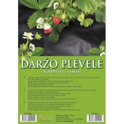Agroplėvelė, 1,6x10m juoda sp. Agroplėvelė, 1,6x10m juoda sp.