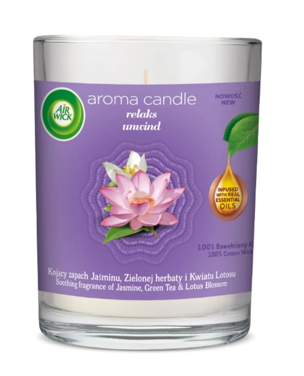 air Wick Dekoratyvinė Didelė Atsipalaidavimo žvakė 220 G