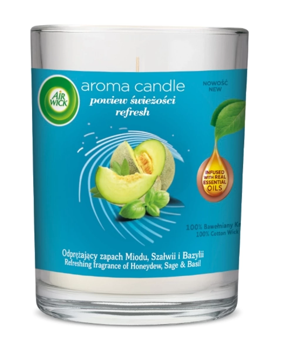 air Wick Dekoratyvinė Kvapioji žvakė air Of Freshness Didelė 220 G