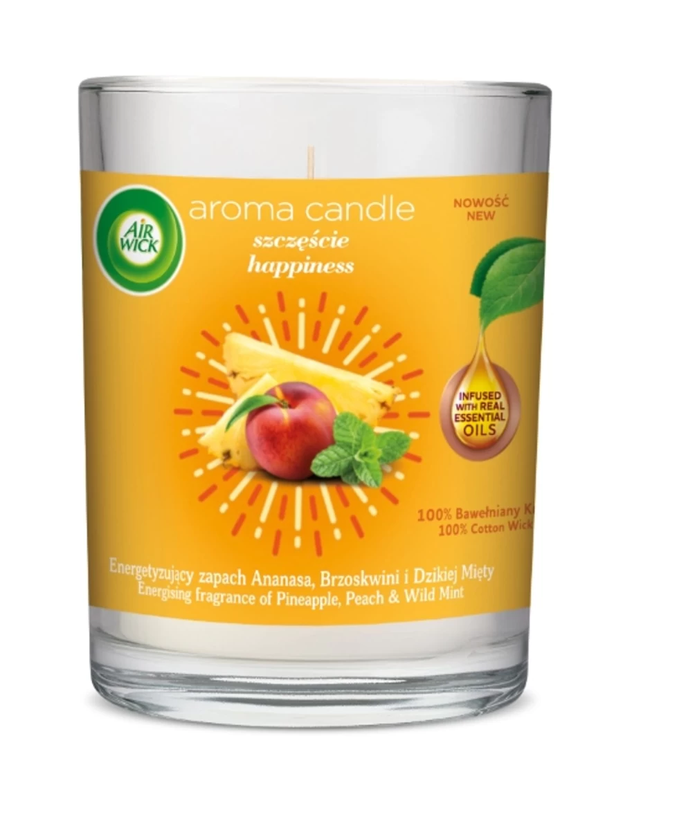 air Wick Didelė Dekoratyvinė žvakė laimė 220 G