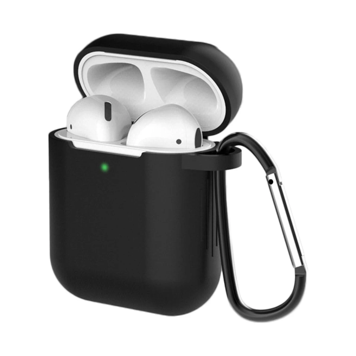 airpods 2 / airpods 1 Silikoninis Minkštas Dėklas Ausinėms + Raktų Pakabukas Juodas (d Dėklas) airpods 2 / airpods 1 Silikoninis Minkštas Dėklas Ausinėms + Raktų Pakabukas Juodas (d Dėklas)