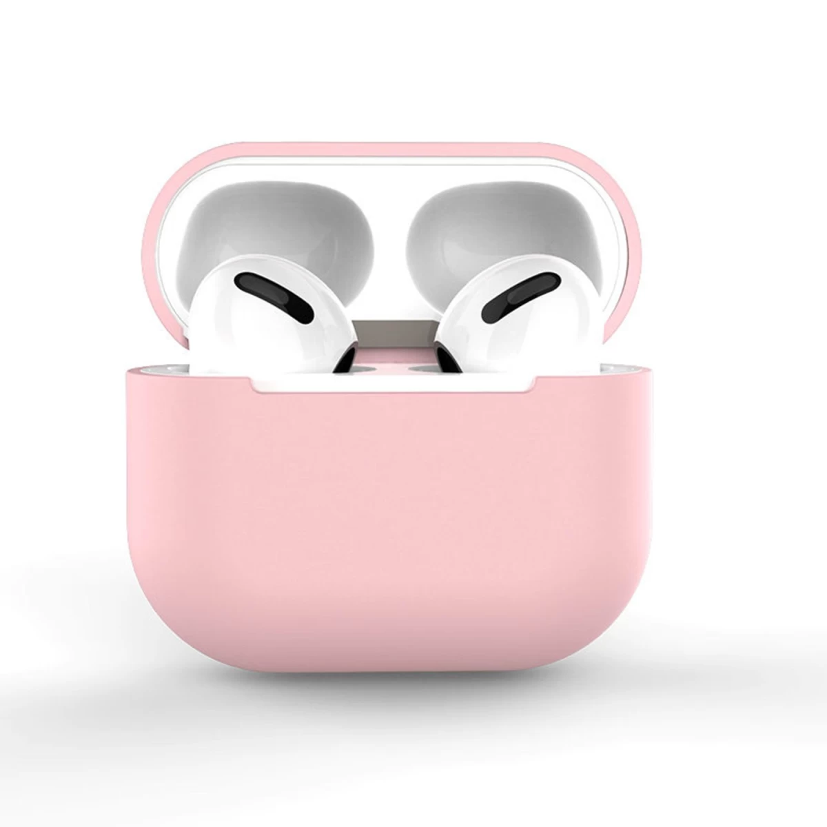 airpods 2 / airpods 1 Silikoninis Minkštas Dėklas Ausinėms Rožinės Spalvos (c Dėklas)