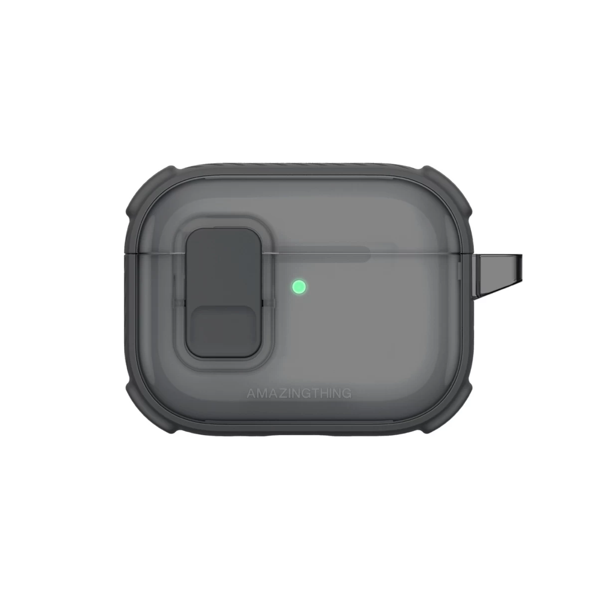 airpods Pro 3 Titan Pro Mag Case Clear Dėklas - Juodas