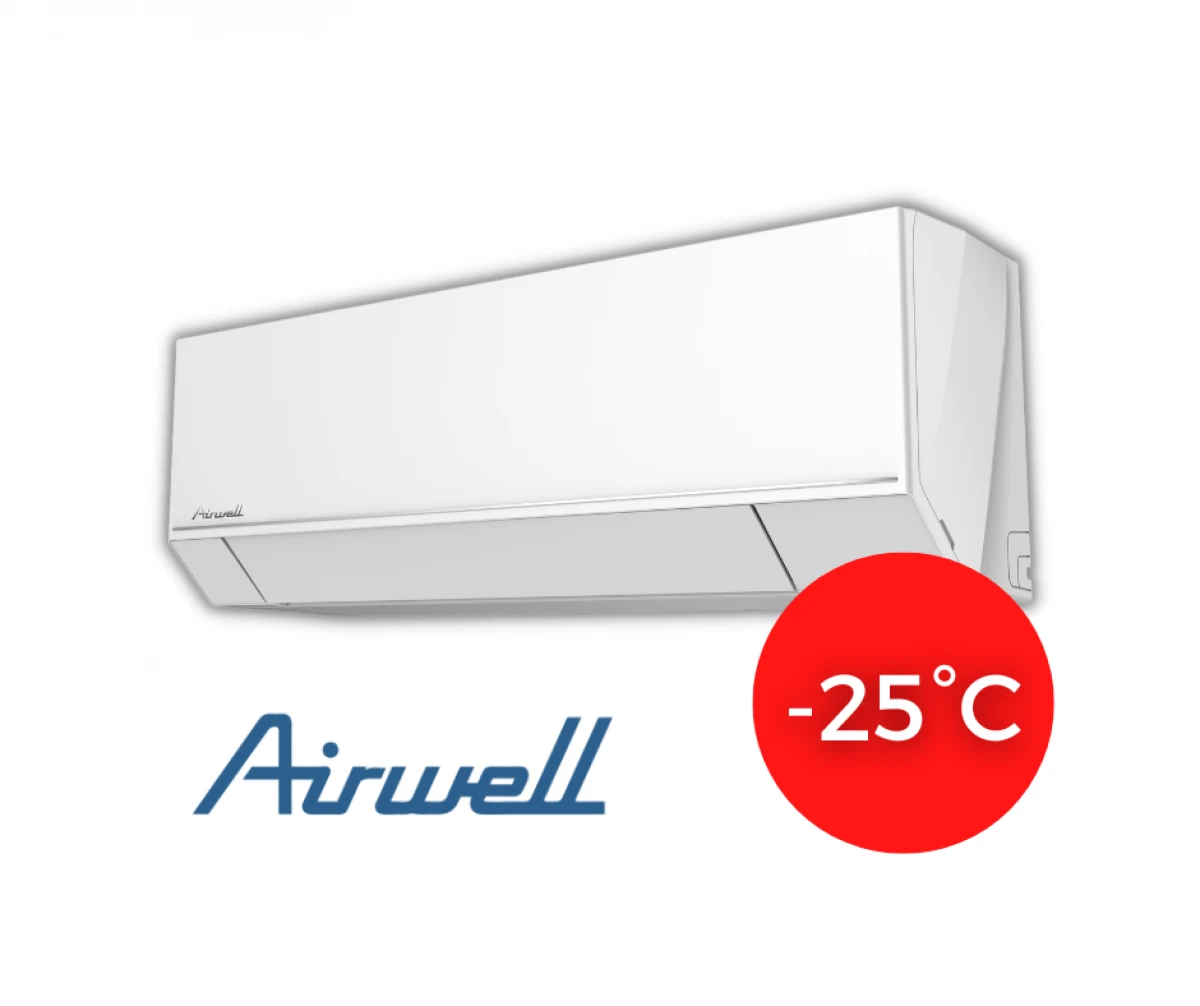 Airwell HDHC šilumos siurblys oras-oras HDHC-025N-09M25 (efektyvus šildymas iki -25°C) Airwell HDHC šilumos siurblys oras-oras HDHC-025N-09M25 (efektyvus šildymas iki -25°C)