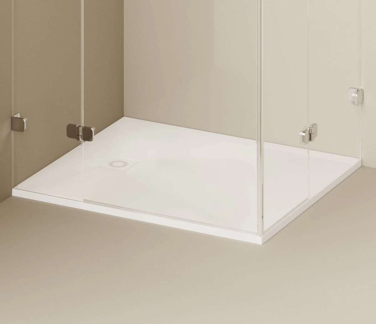 Akmens masės dušo padėklas PAA Lettera 100x120 cm (be panelio)