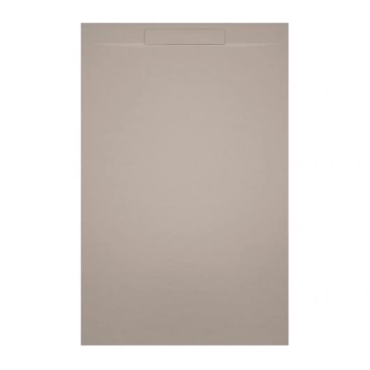 Akmens masės dušo padėklas Riho Isola 140x80 cm, pebble grey, D0070009106