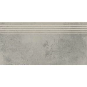 Akmens masės pakopinės plytelės Foggy Night Light Grey Matt Rect, 29,8x59,8 cm