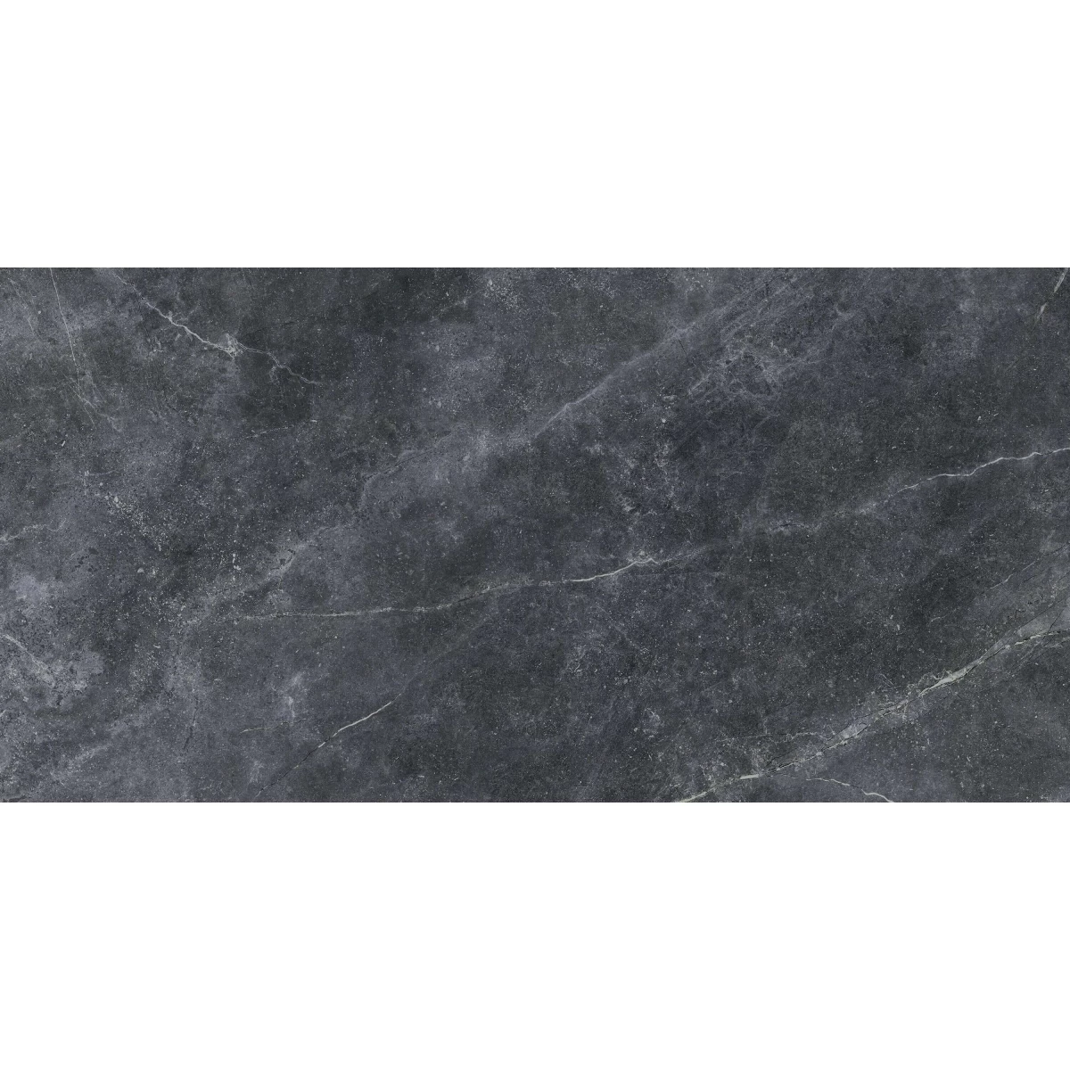 Akmens masės plytelės Space Stone black gloss, 60x120 cm
