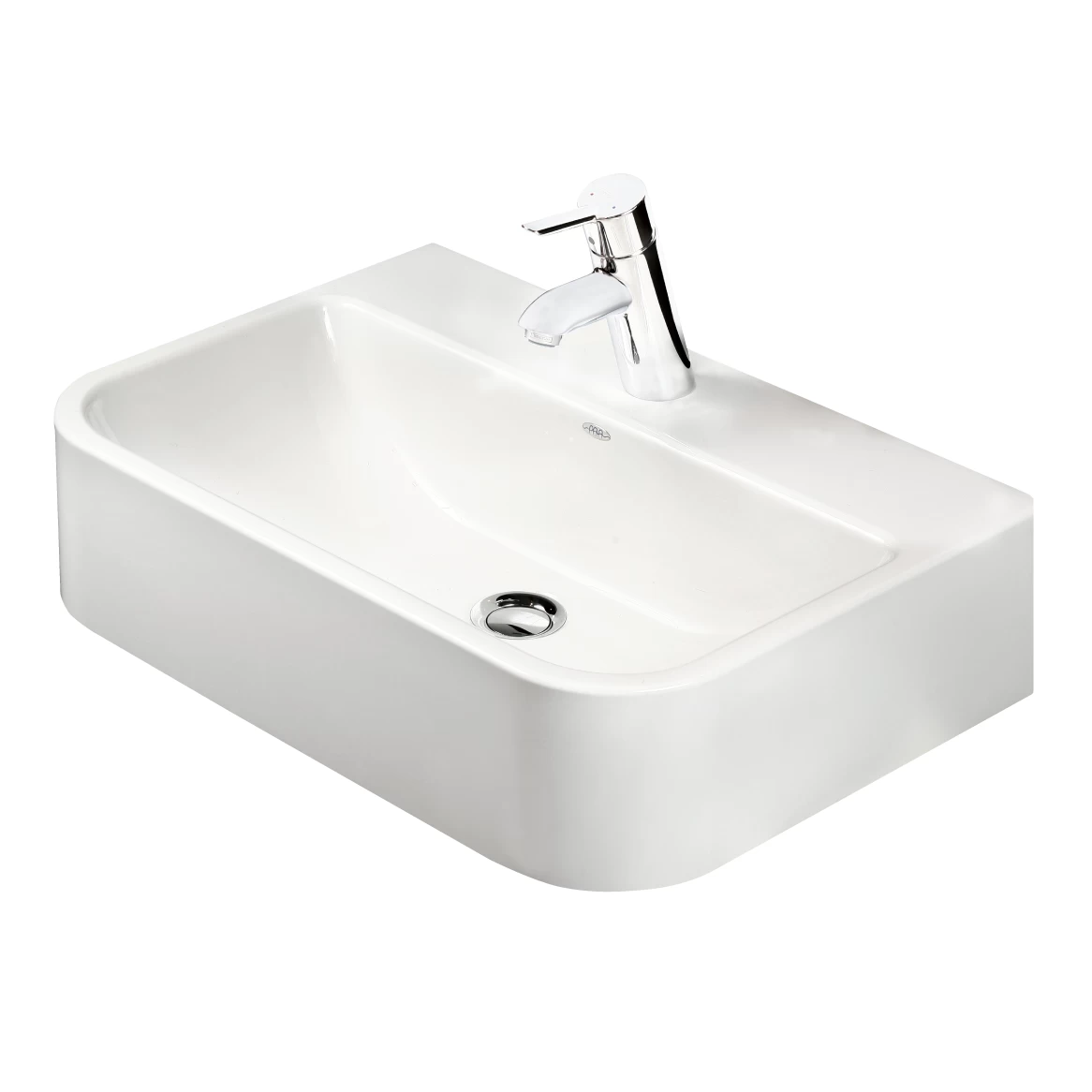 Akmens masės praustuvas PAA Samba, 70 cm Baltas
