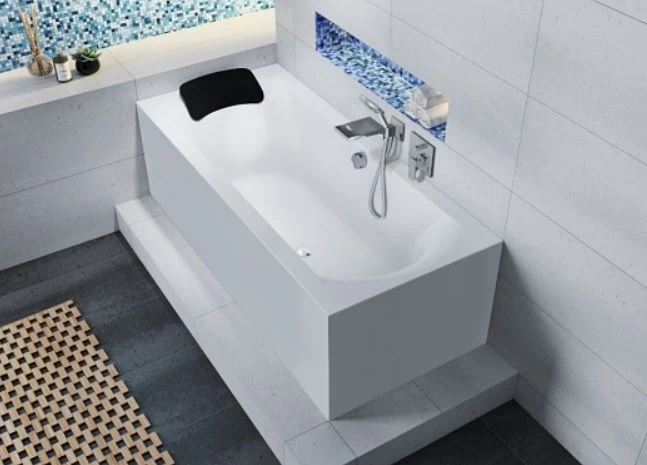 Akrilinė vonia Riho Linares Plug&amp;Play 180x80 cm, dešininė