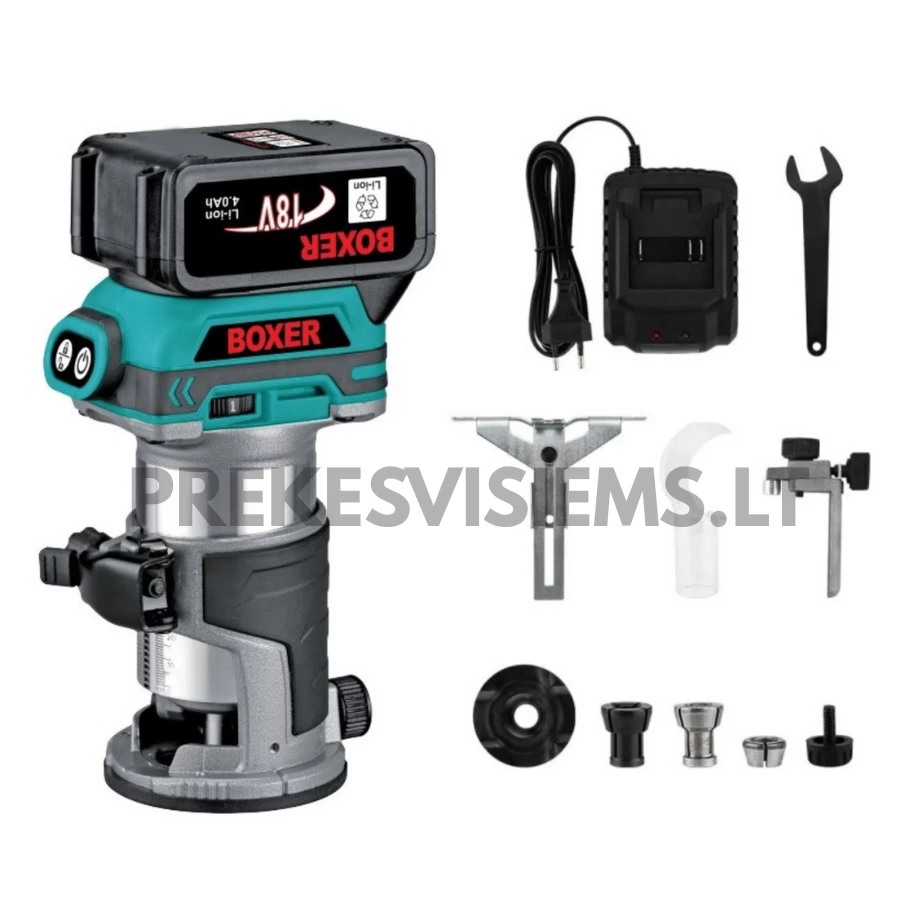 Akumuliatorinė rankinė freza 18V Boxer, BX-216