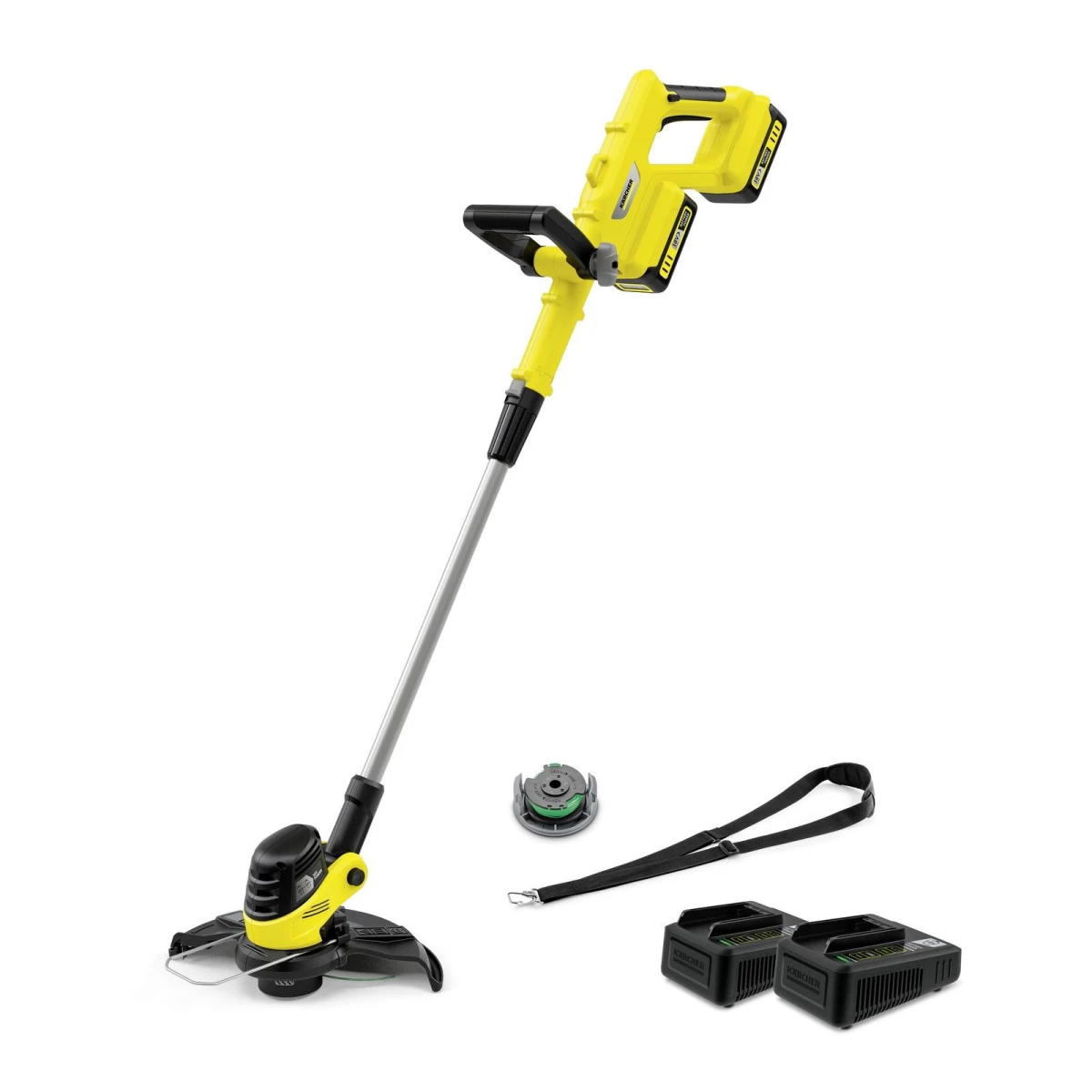 Akumuliatorinė žoliapjovė Karcher LTR 3-18 DUAL BATTERY SET, 1.445-451.0 (su baterija ir įkrovikliu)