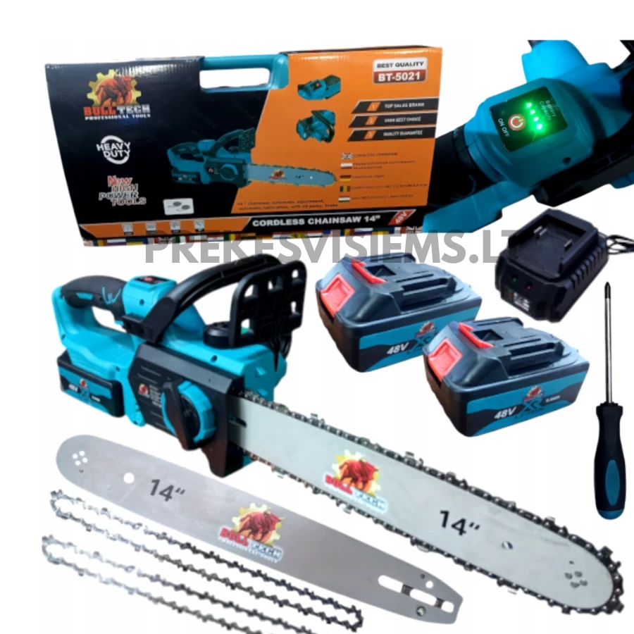 Akumuliatorinis grandininis pjūklas 1100W BULLTEK, BT-5021