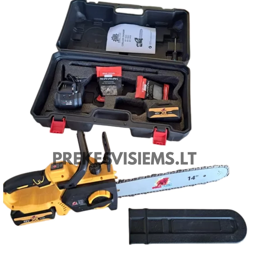 Akumuliatorinis grandininis pjūklas 17 colių 48V „BULL TECH, BT5020