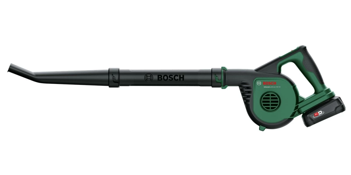 Akumuliatorinis lapų pūstuvas Bosch UniversalLeafBlower 18V-130, 1x2,5Ah, AL 1820 CL, 06008A0600