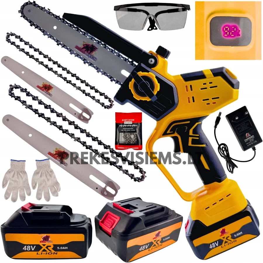 Akumuliatorinis mini grandininis pjūklas 650W BULLTEK, BT-6102