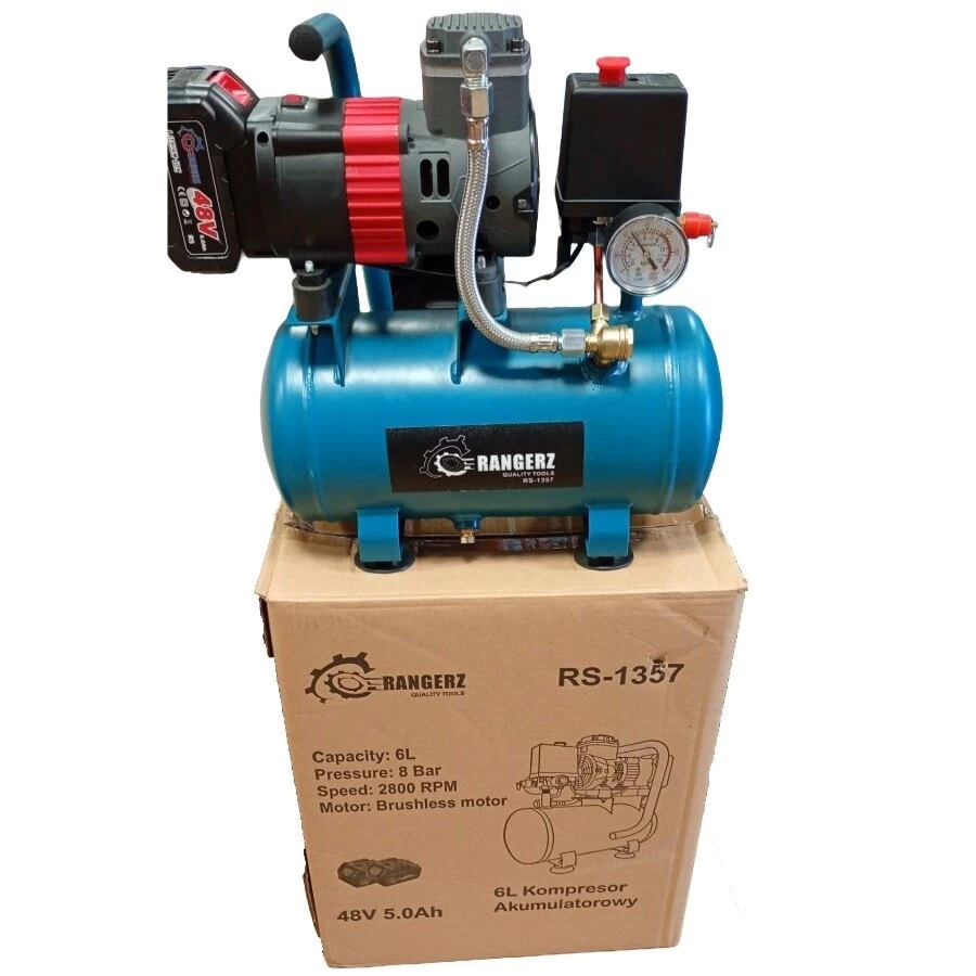 Akumuliatorinis oro kompresorius 48V 6L Rangerz. RS-1357