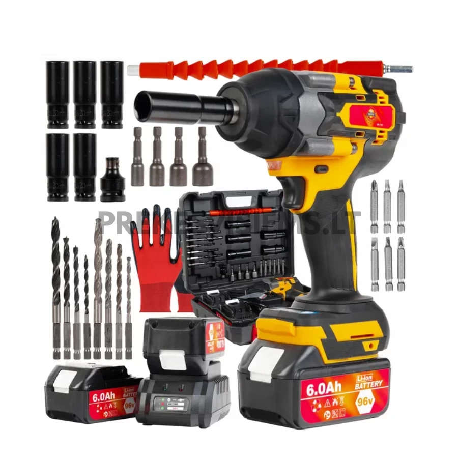 Akumuliatorinis smūginis veržliasukis su priedais MEISTER, MS-766