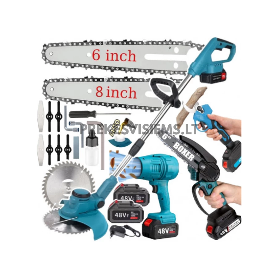 Akumuliatorinių įrankių rinkinys 4000W 4in1 Boxer, BX3408