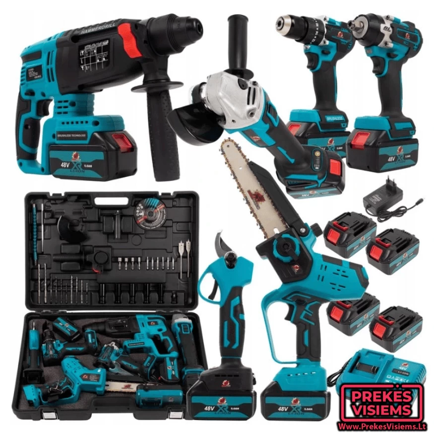 Akumuliatorinių įrankių rinkinys 4in1 BULLTECH, BT5018B
