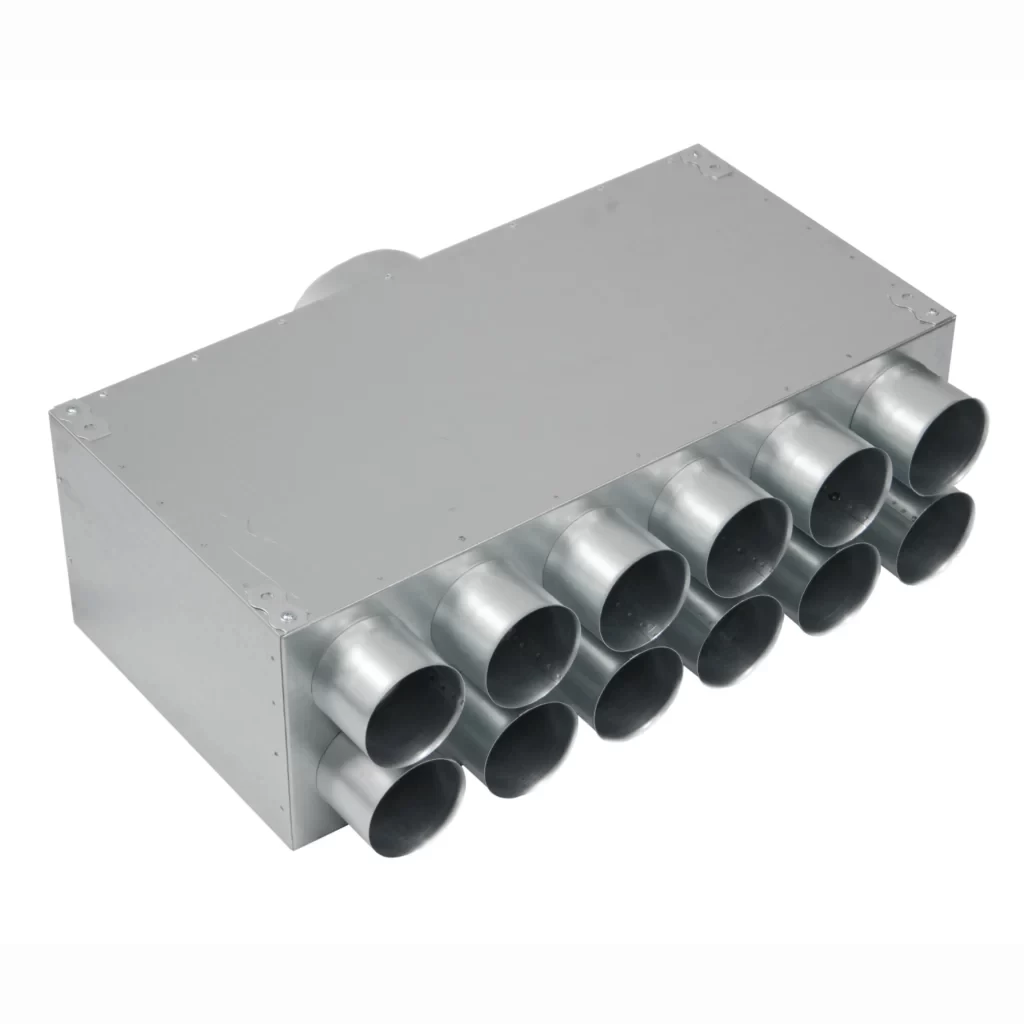 Akustiškai izoliuotas oro paskirstymo kolektorius Basic 12x75x160, L-300mm