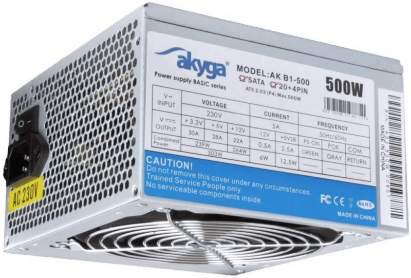 Akyga 500 W Kompiuterio Maitinimo šaltinis Ak-b1-500