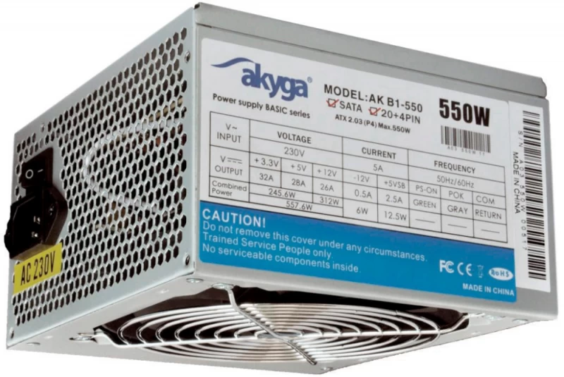 Akyga 550w Ak-b1-550 Kompiuterio Maitinimo šaltinis