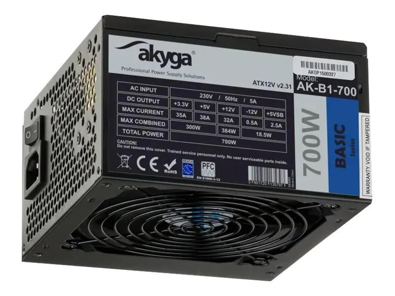 Akyga 700 W Kompiuterio Maitinimo šaltinis Ak-b1-700be