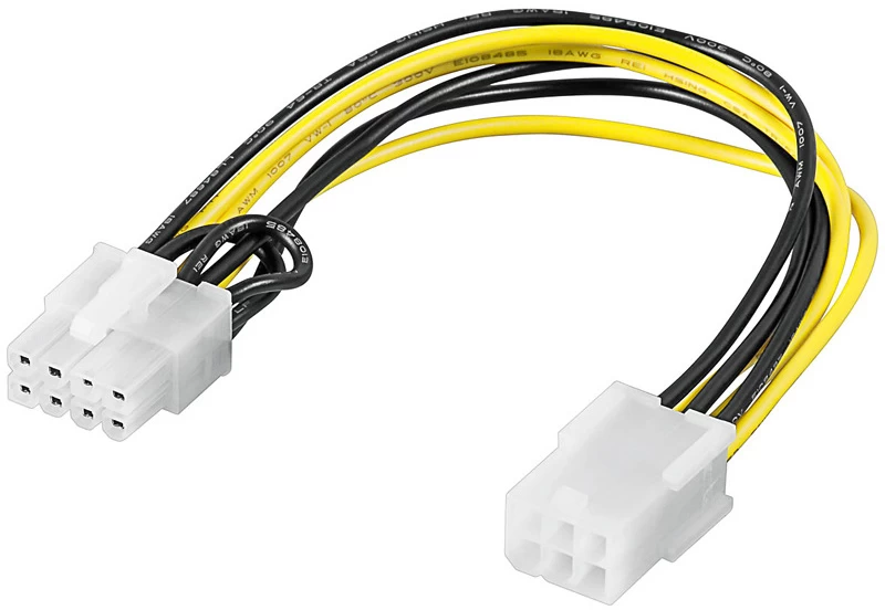 Akyga Adapterio Kabelis Pci Express 6 Kontaktų F į 8 Kontaktų M Ak-ca-07
