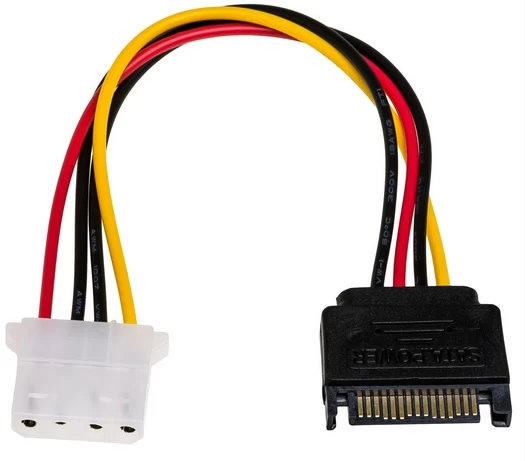 Akyga Sata Maitinimo Kabelis (lizdas) - Molex (kištukas) 0,15 M. Ak-ca-11