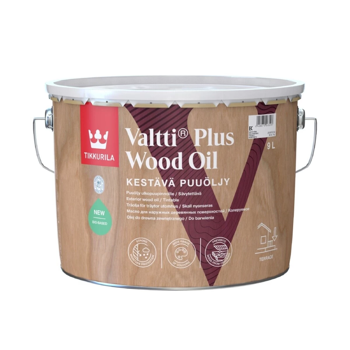 Aliejus medienai TIKKURILA Valtti Plus Wood Oil, 9l