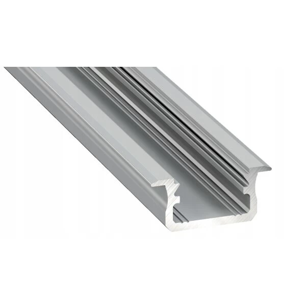 Aliuminis įleidžiamas lovelis LED juostoms LUMINES B, 202 x 1,6 x 0,93 cm, sidabrinė sp. Aliuminis įleidžiamas lovelis LED juostoms LUMINES B, 202 x 1,6 x 0,93 cm, sidabrinė sp.