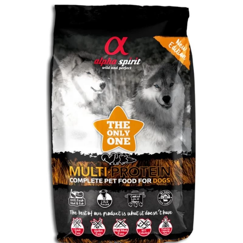 ALPHA SPIRIT MULTIPROTEIN drėgnas multi pašaras šunims 3kg