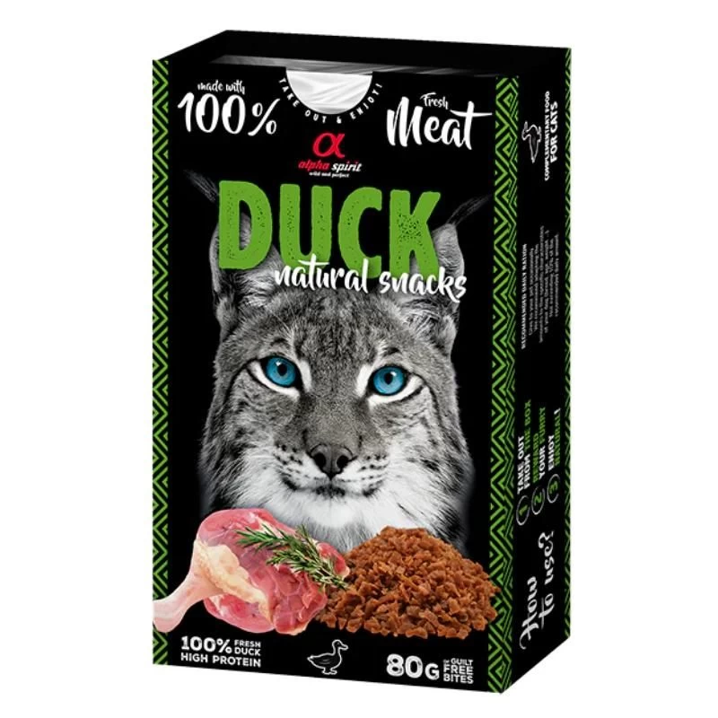 ALPHA SPIRIT NATURAL CAT skanėstai katėms su antiena 80g (6), ALPHG110000645