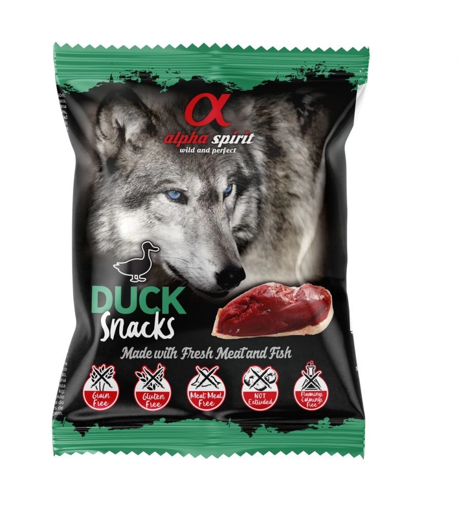 ALPHA SPIRIT SNACKS DOG skanėstai šunims su antiena 50g, A4008350