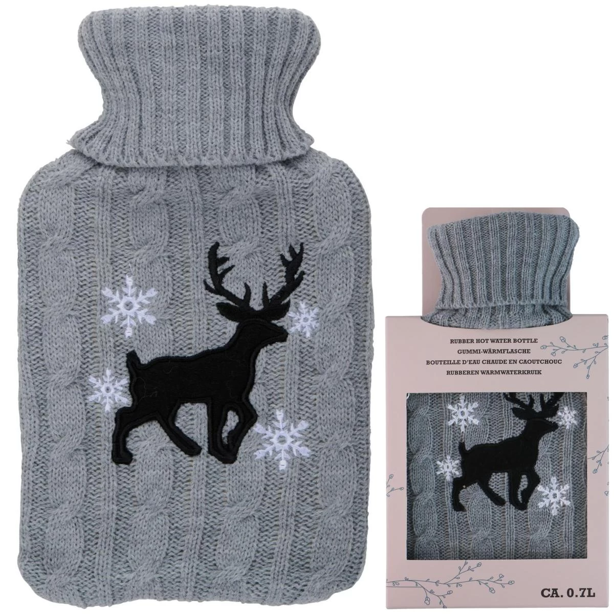 Alpina 0,7 L šiaurinio Elnio Guminė Kolba Su Dangteliu