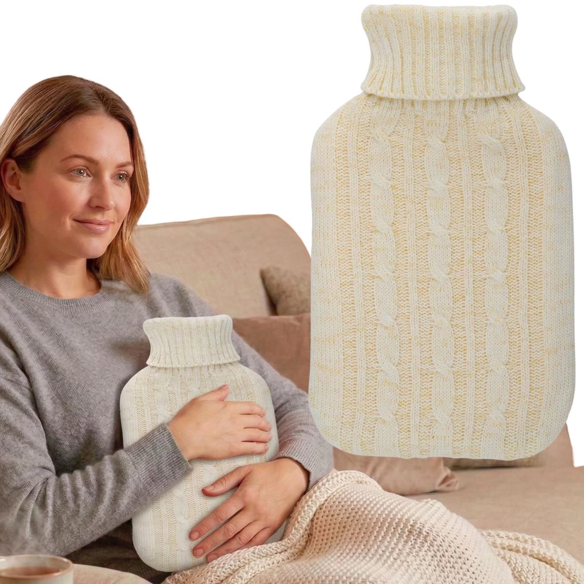 Alpina 1,7 L Ecure Dangtelis Guminis Karšto Vandens Butelis